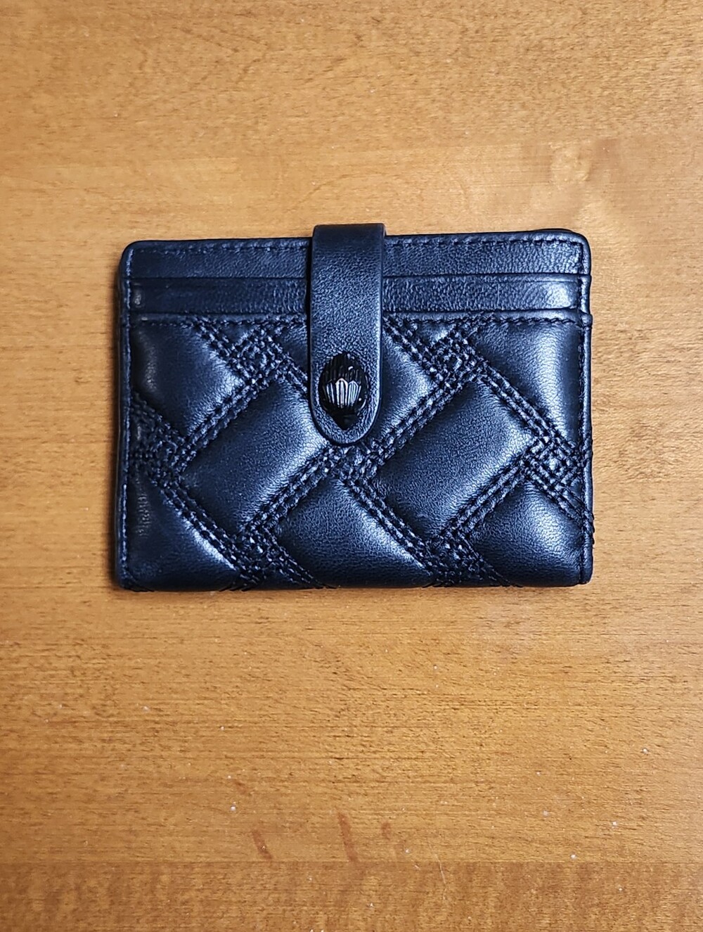 NWOT Kurt Geiger London Kensington Drench Quilted Leather Card Carrier